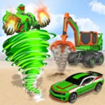 Logo of Shark Robot Car Transform Game android Application 