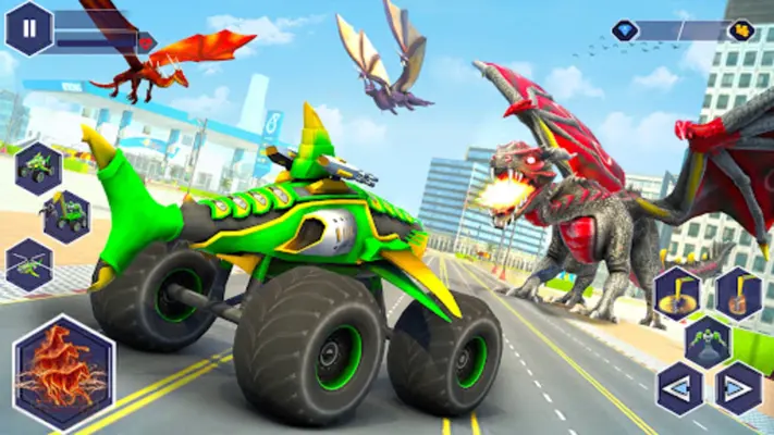 Shark Robot Car Transform Game android App screenshot 1